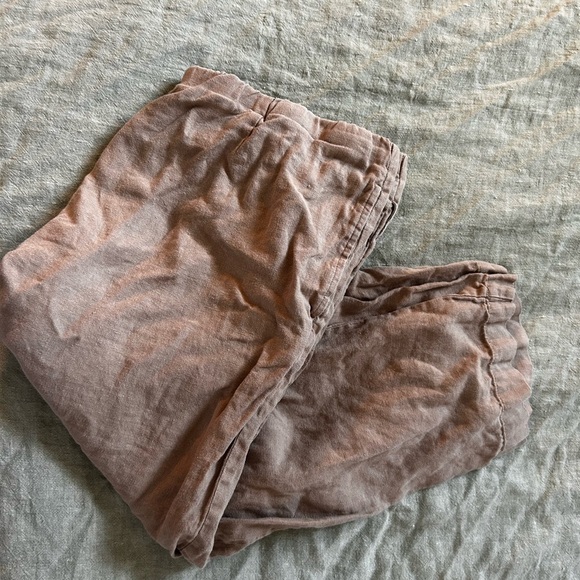 Pure Jill linen slim crop pants size large - Picture 8 of 8